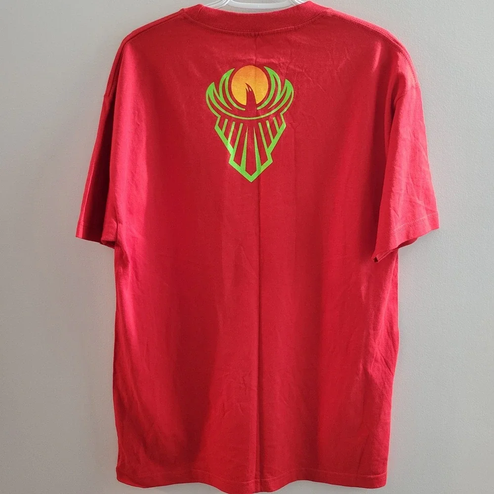 WWE Authentic New Day Rocks T-Shirt Size Large Red Big E Kofi Xavier‎